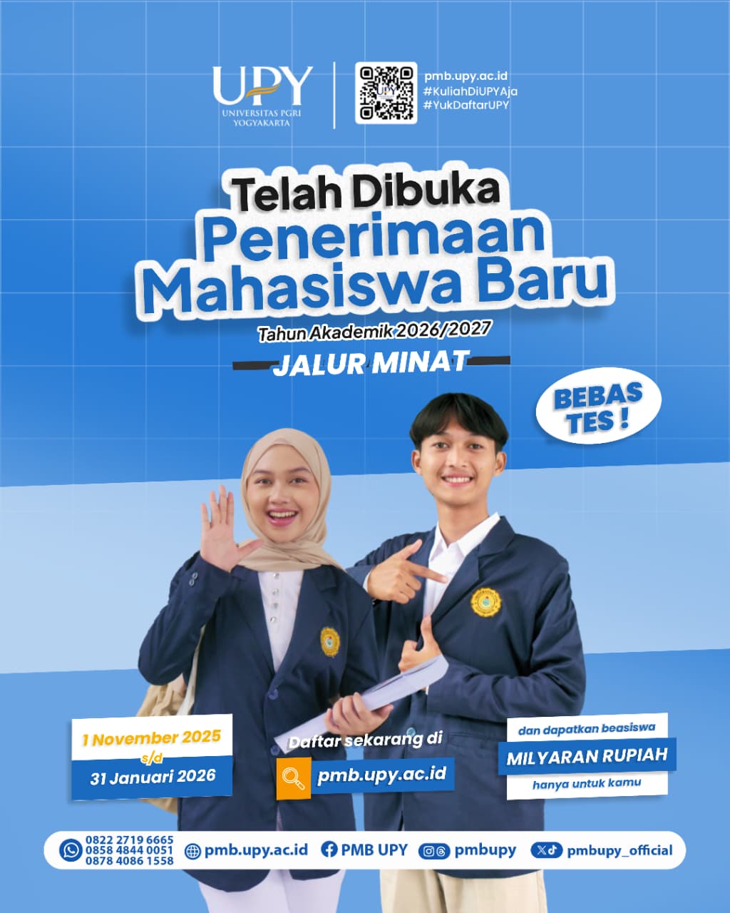 JALUR MINAT UPY SUDAH DIBUKA, YUK BURUAN DAFTAR