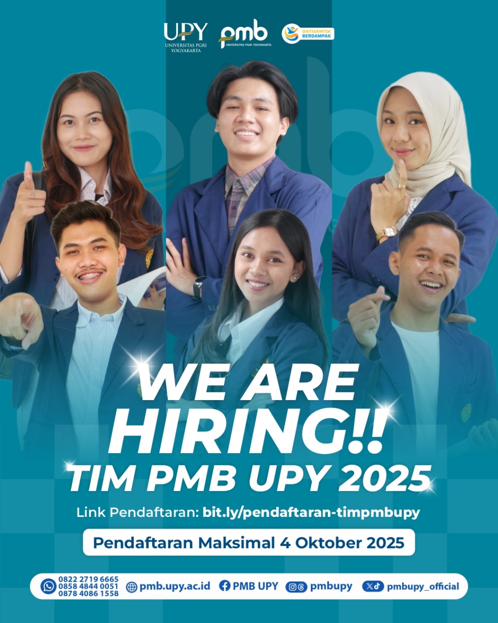 WE ARE HIRING TIM PMB UPY